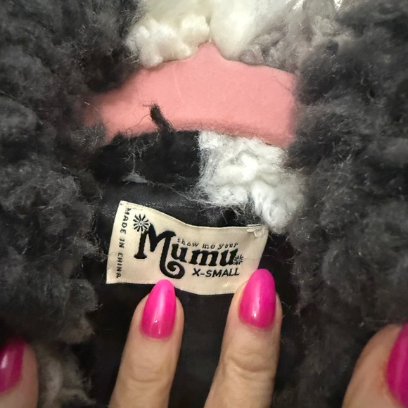 Show Me Your MuMu Multicolor Sherpa Jacket - Picture 2 of 3